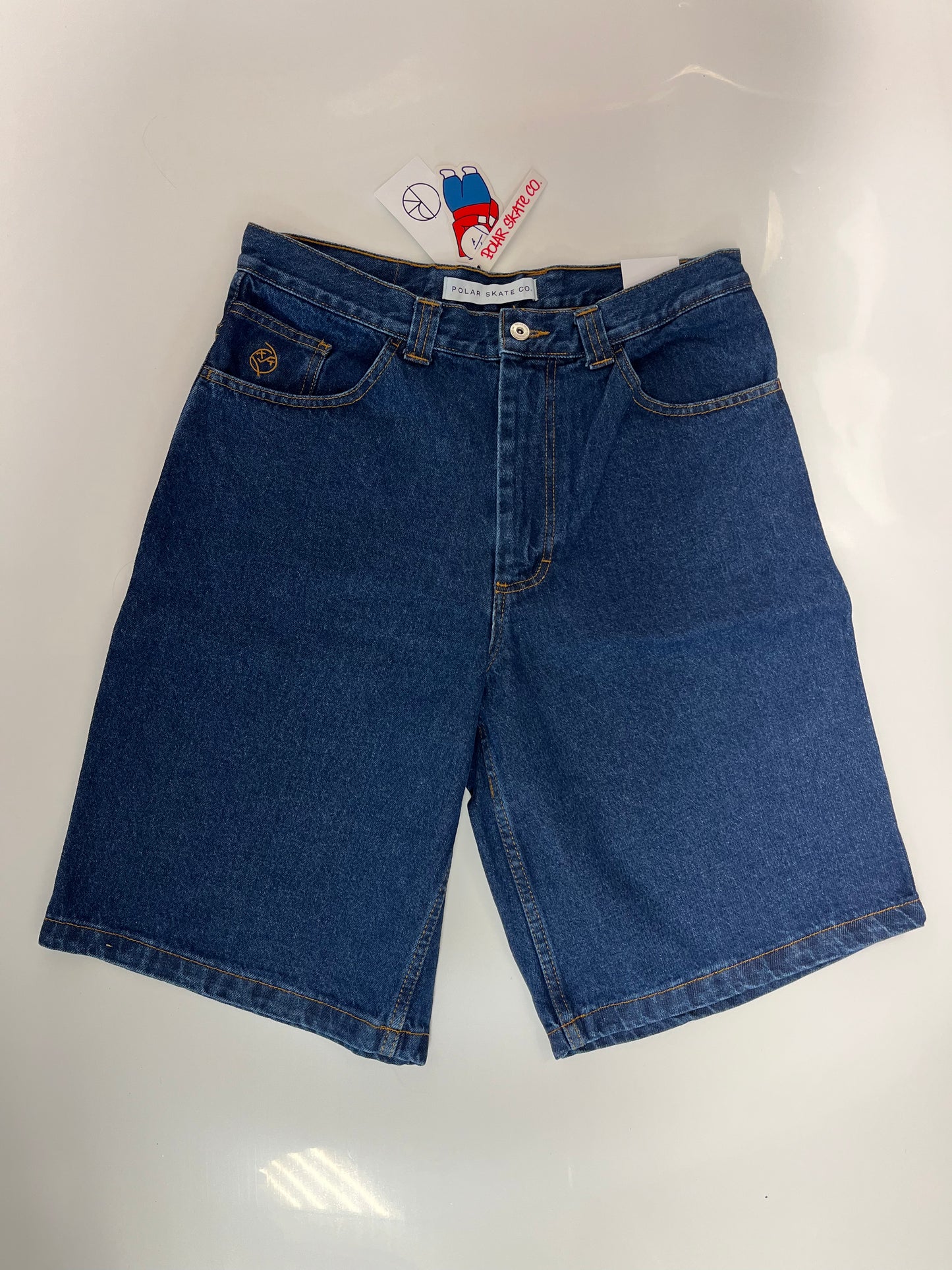 Polar Big Boy Shorts Dark Blue Denim