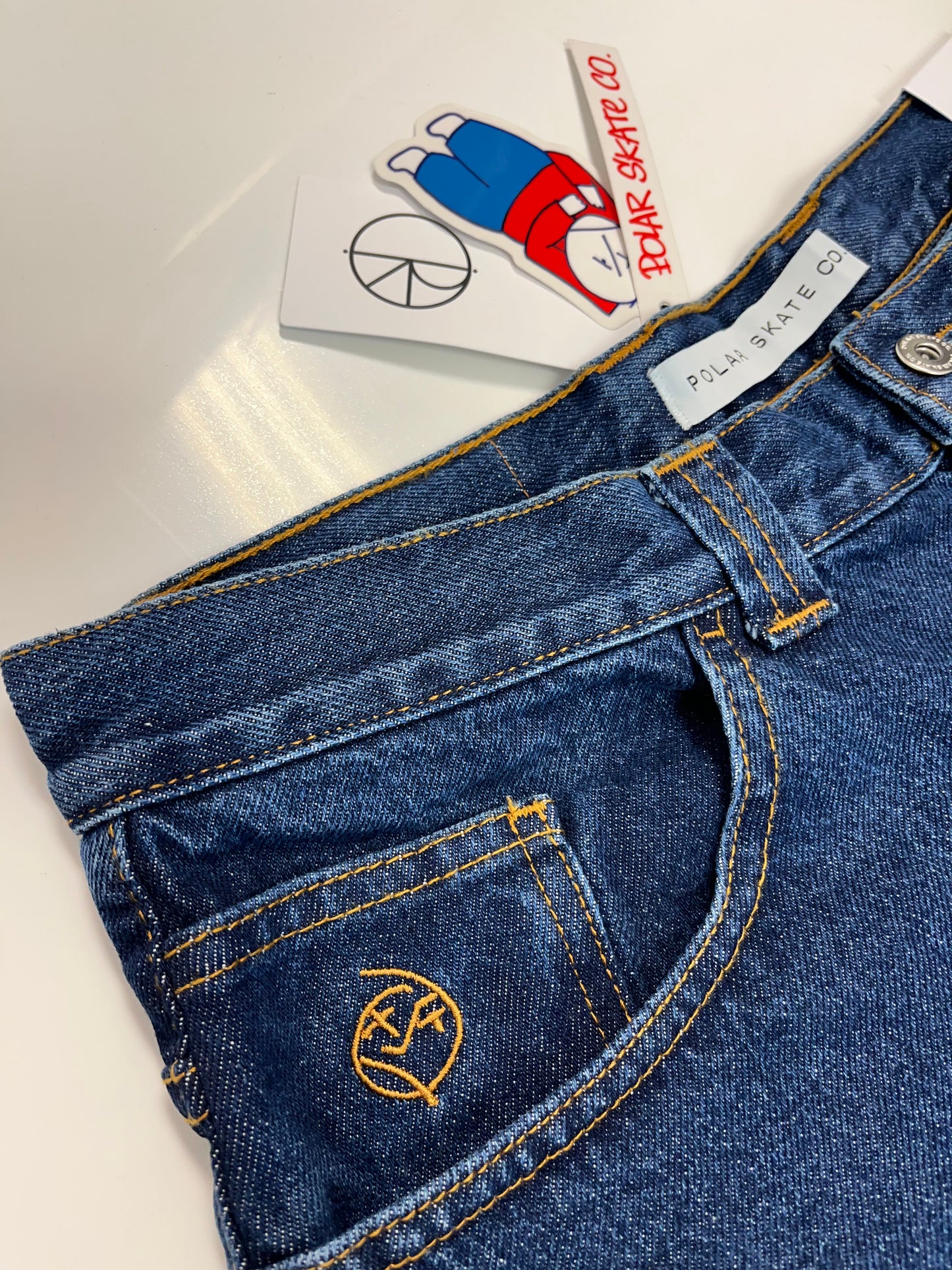 Polar Big Boy Shorts Dark Blue Denim