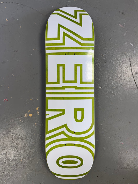 ZERO CURB SHAPE 8.75 GREEN STAIN WHITE CLASSIC BOLD